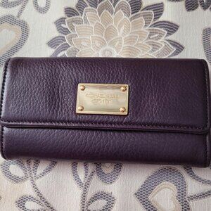 Michael Kors Wallet - Dark Purple Leather - Like New!